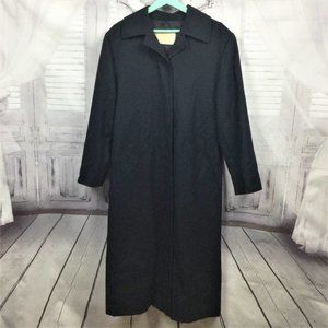 Pendleton Black Virgin Wool Trench Coat